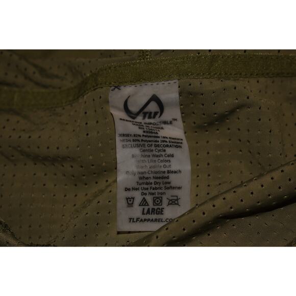 TLF $48 Green Short Sleeve Rise Crop Hoodie Breathable Mesh Adjustable Hem Large - Picture 3 of 3